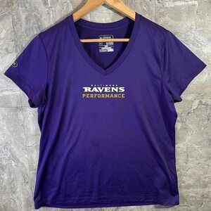 Purple Under Armour Baltimore Ravens performance shirt Woman's XL  #NFL